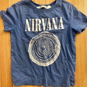 H&M Nirvana Short-Sleeved Tshirt 4-6Y